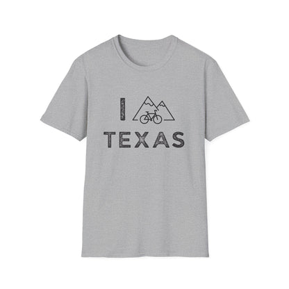 I (Mountain) Bike Texas // Unisex Softstyle T-Shirt