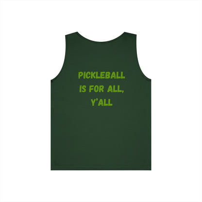 Pickleball is for All, Y'all // Unisex Heavy Cotton Tank Top