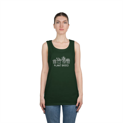 Plant Based // Unisex Heavy Cotton Tank Top - Perfect for Eco Lovers