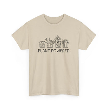 Plant Powered // Unisex Heavy Cotton Tee - Perfect for Everyday Comfort