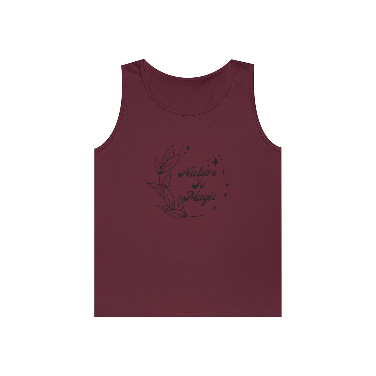 Nature is Magic // Unisex Heavy Cotton Tank Top -  Design for Outdoor Lovers