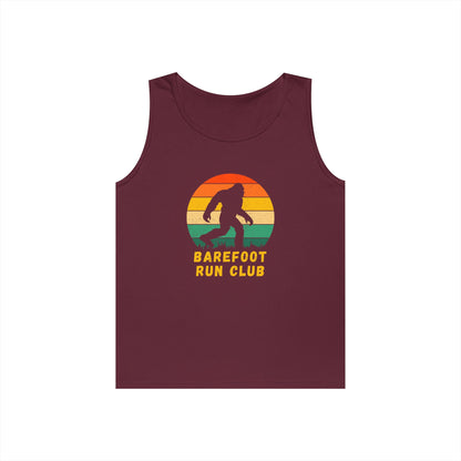Barefoot Run Club Silhouette //  Unisex Heavy Cotton Tank Top