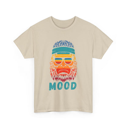 Bigfoot Mood // Retro Mood Unisex Heavy Cotton Tee - Colorful Graphic T-Shirt