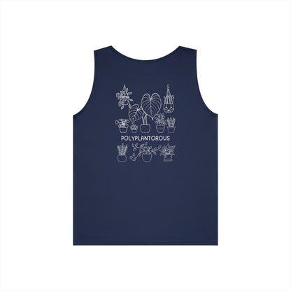 polyPLANTorous // Unisex Heavy Cotton Tank Top - Polyplantorous Plant Lover Design