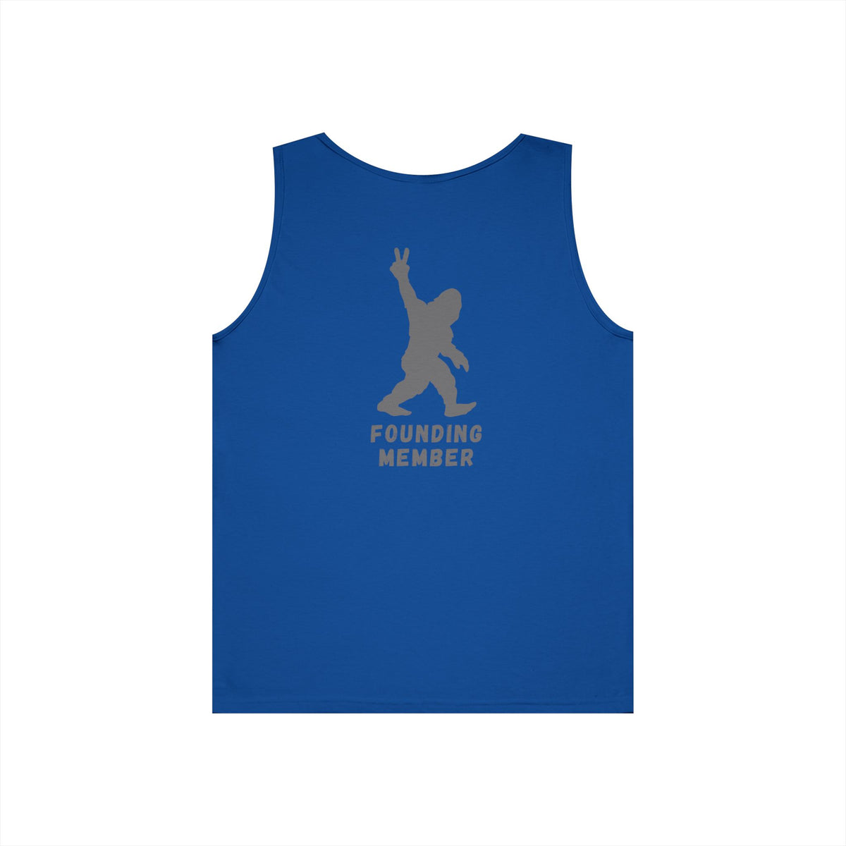 Barefoot Lift Club // Bigfoot Founding Member // Double Sided Unisex Heavy Cotton Tank Top
