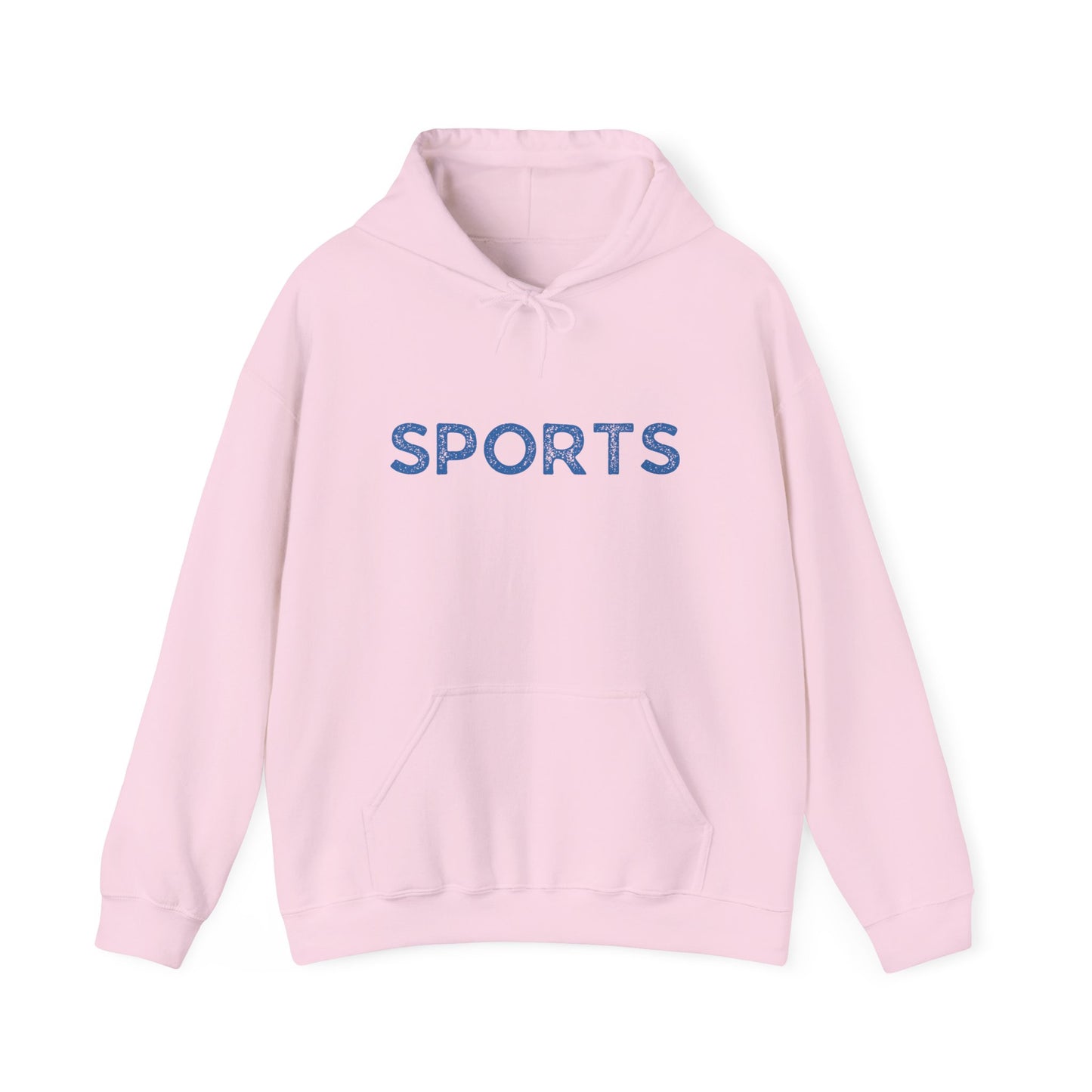 Sports // Unisex Heavy Blend™ Hooded Sweatshirt - Blue Text
