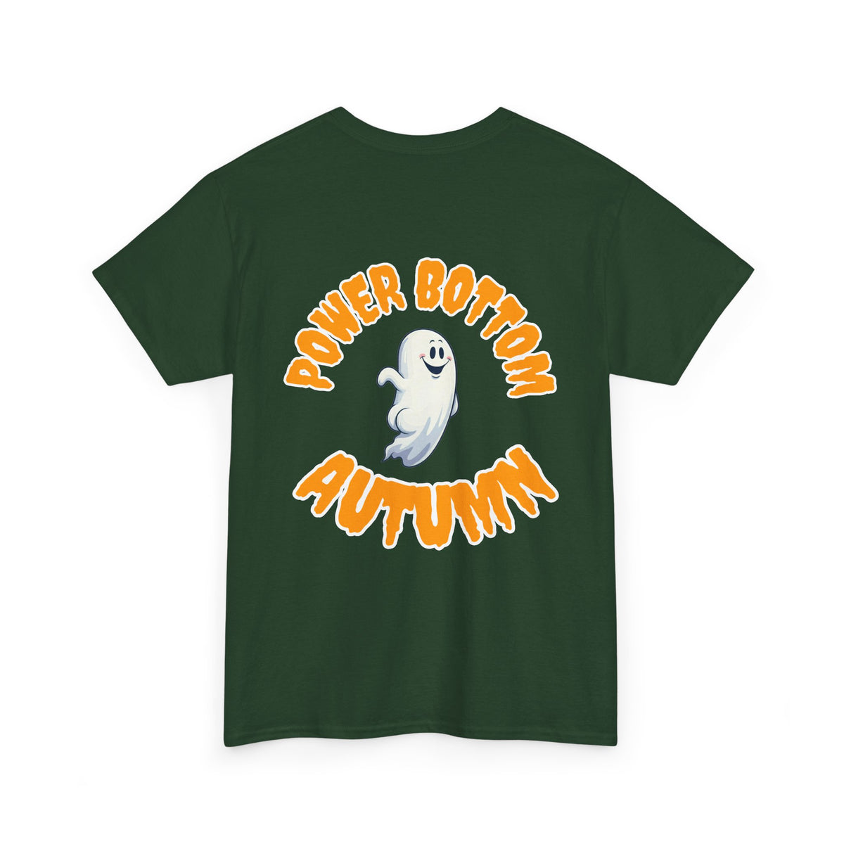 'Power Bottom Autumn' White Ghost // Halloween Ghost Unisex Heavy Cotton Tee