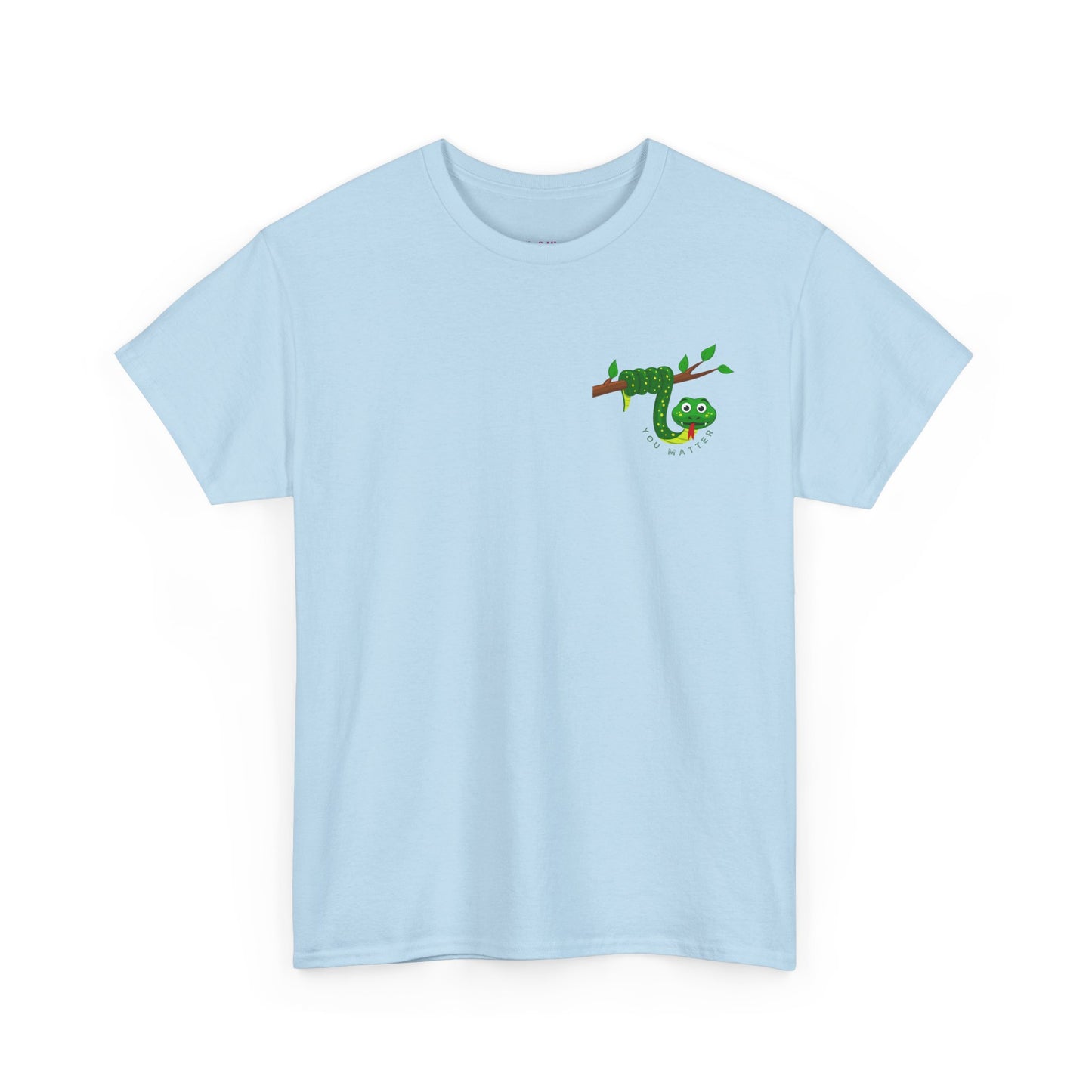 Keep Hanging On - Snake // Unisex Heavy Cotton Tee - Positive Message T-Shirt