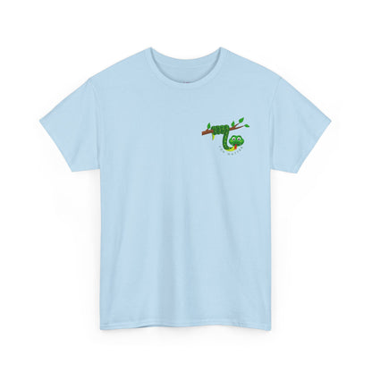Keep Hanging On - Snake // Unisex Heavy Cotton Tee - Positive Message T-Shirt