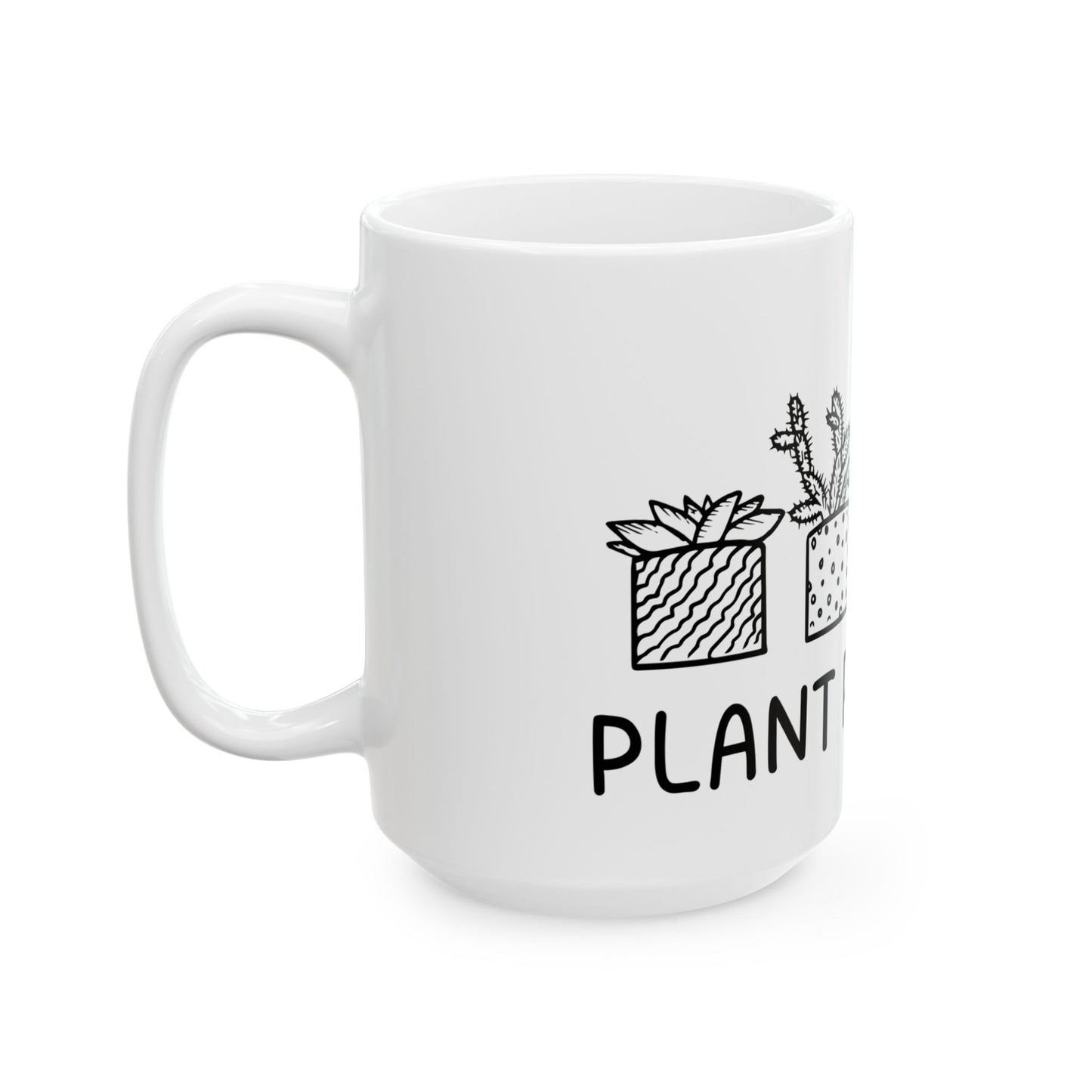 Plant Powered // Ceramic Mug, (11oz, 15oz)