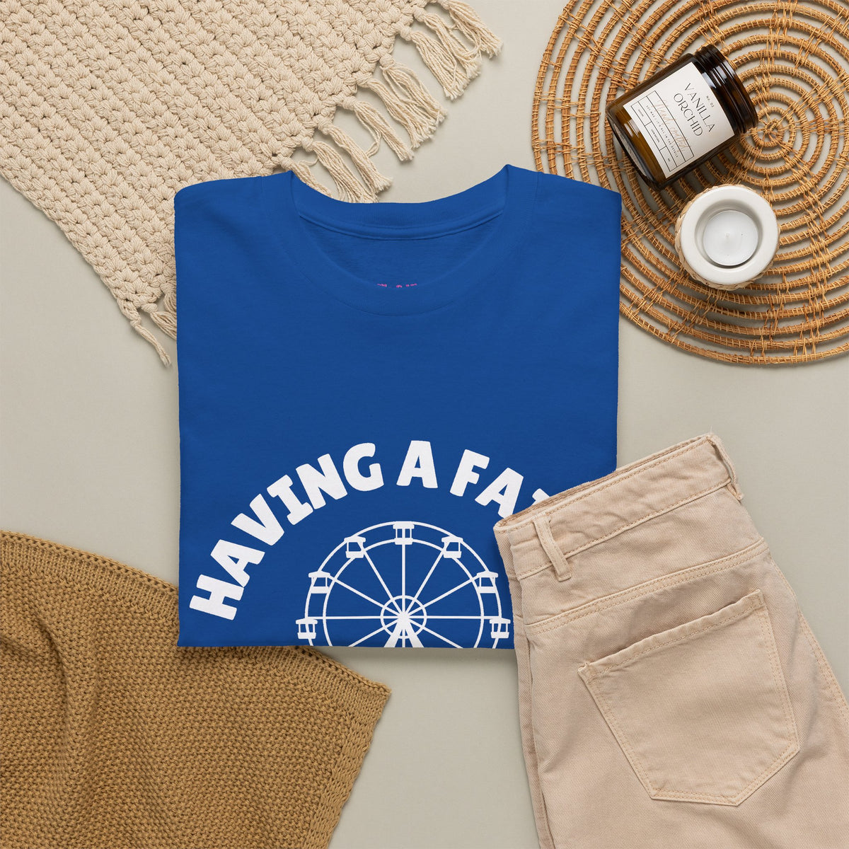 Having A Fairly Good Time // Ferris Wheel Good Time Punny Unisex Heavy Cotton Tee