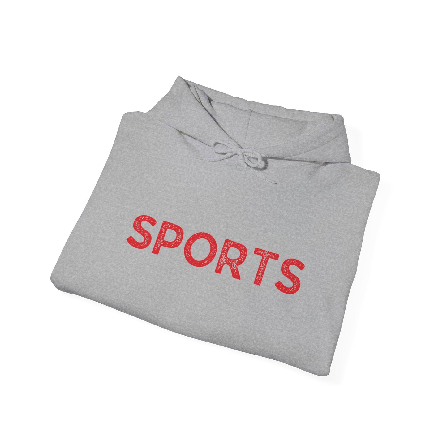 Sports // Unisex Heavy Blend™ Hooded Sweatshirt - Red Text