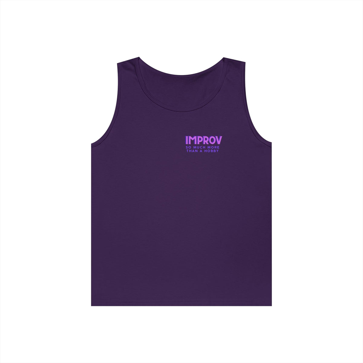 Improv, "Yes, And" Double-sided // Vibes Unisex Heavy Cotton Tank Top