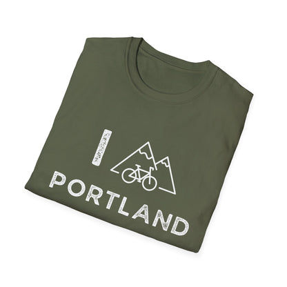 I (Mountain) Bike Portland // Unisex Softstyle T-Shirt