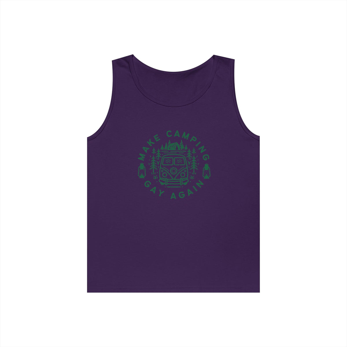 Make Camping Gay Again // Unisex Heavy Cotton Tank Top - Pride Outdoor Apparel