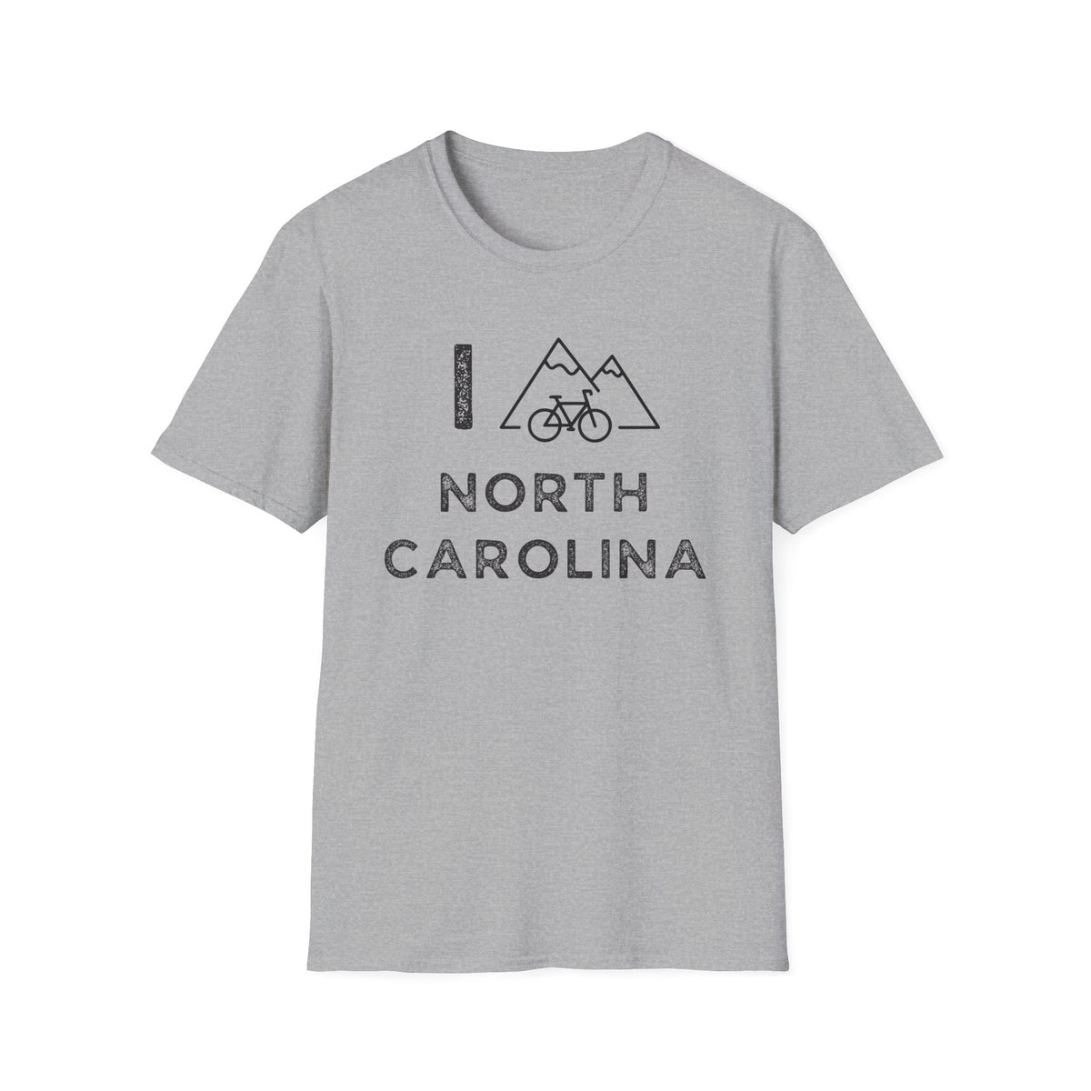I (Mountain) Bike North Carolina // Unisex Softstyle T-Shirt