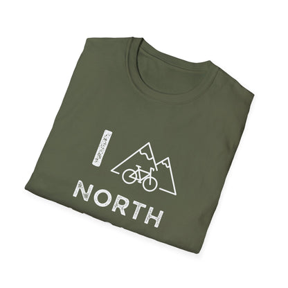 I (Mountain) Bike North Carolina // Unisex Softstyle T-Shirt