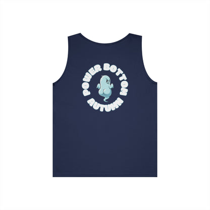 Power Bottom Autumn- Blue Ghost // Playful Tank Top for Unisex