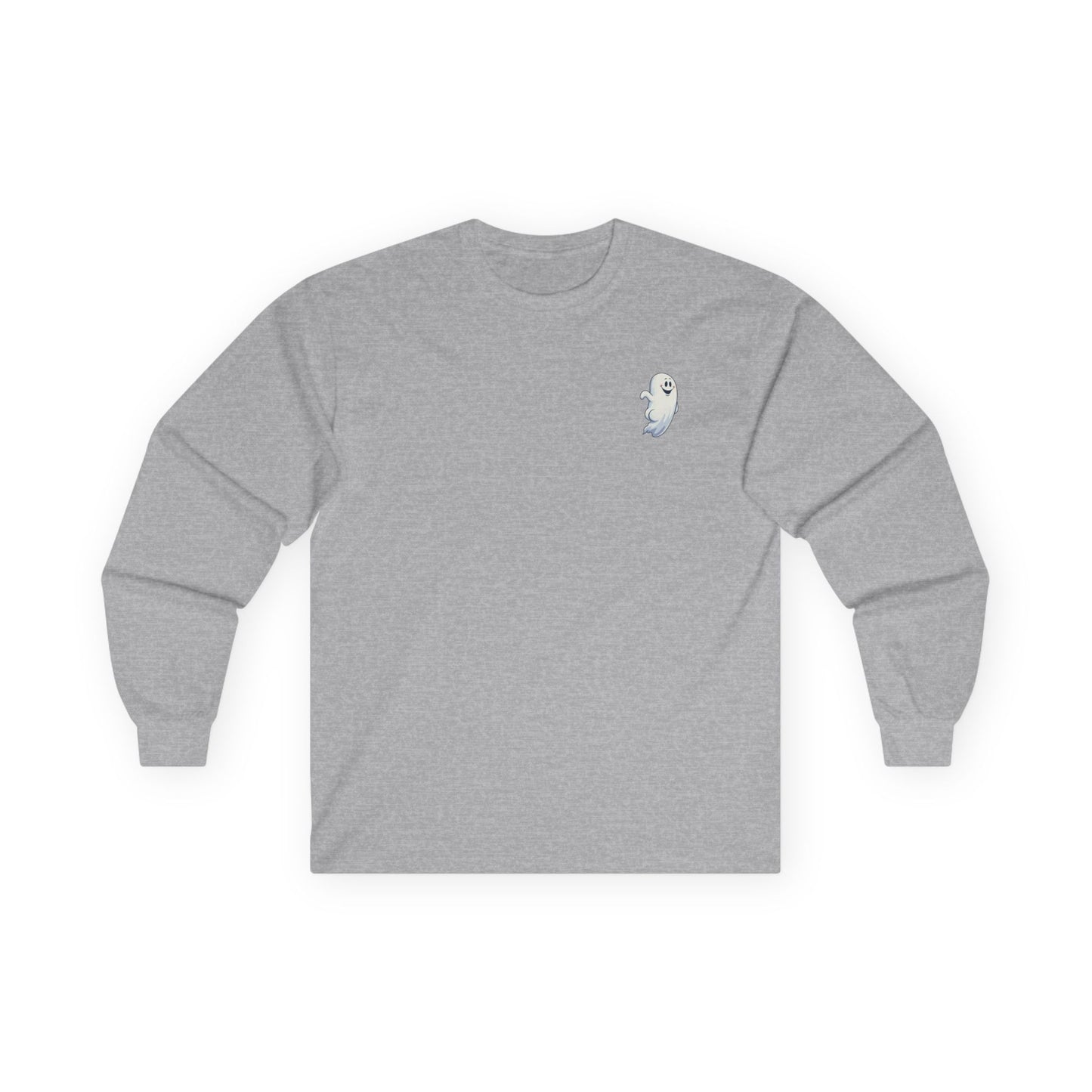 Power Bottom Autumn - White Ghost // Unisex Ghostly Vibes Long Sleeve Tee