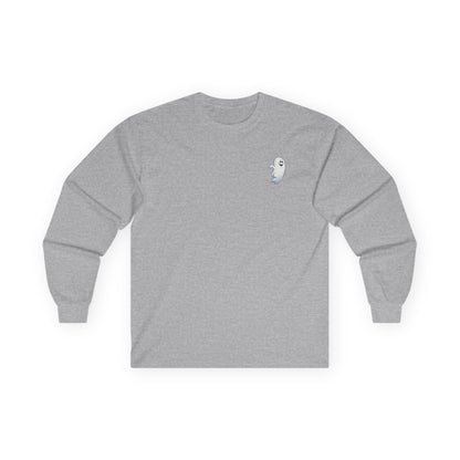 Power Bottom Autumn - White Ghost // Unisex Ghostly Vibes Long Sleeve Tee