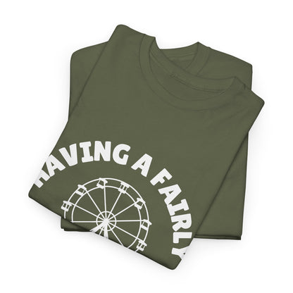 Having A Fairly Good Time // Ferris Wheel Good Time Punny Unisex Heavy Cotton Tee