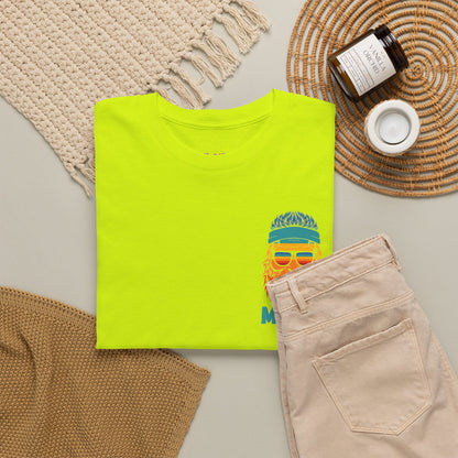 Bigfoot Mood - Pocket Placement // Retro Mood Unisex Heavy Cotton Tee - Colorful Graphic T-Shirt
