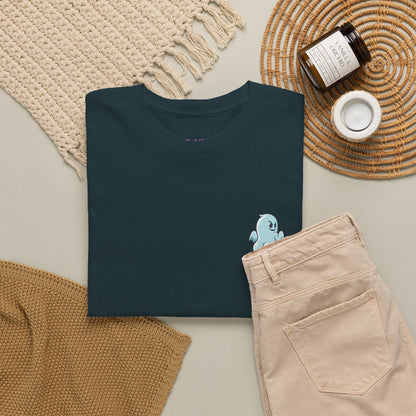 'Power Bottom Autumn' Blue Ghost // Playful Unisex Heavy Cotton Tee
