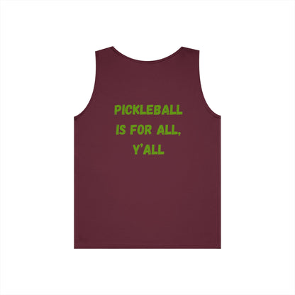Pickleball is for All, Y'all // Unisex Heavy Cotton Tank Top