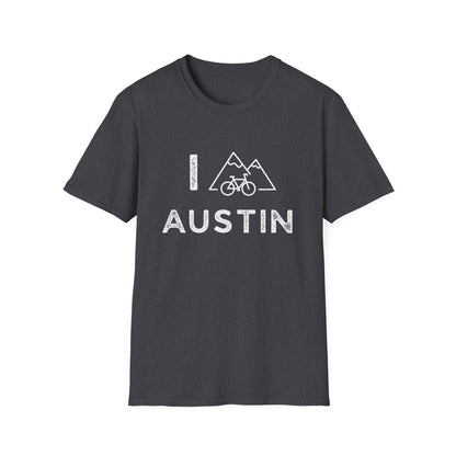 I (Mountain) Bike Austin // Unisex Softstyle T-Shirt