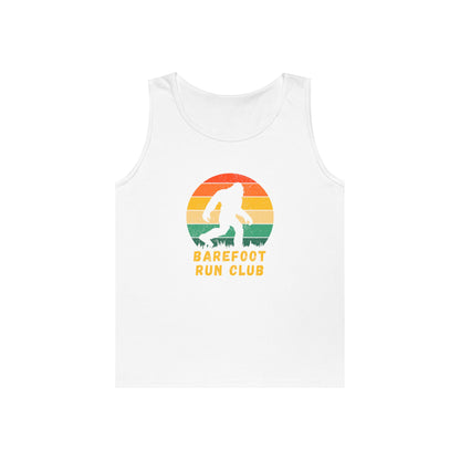 Barefoot Run Club Silhouette //  Unisex Heavy Cotton Tank Top