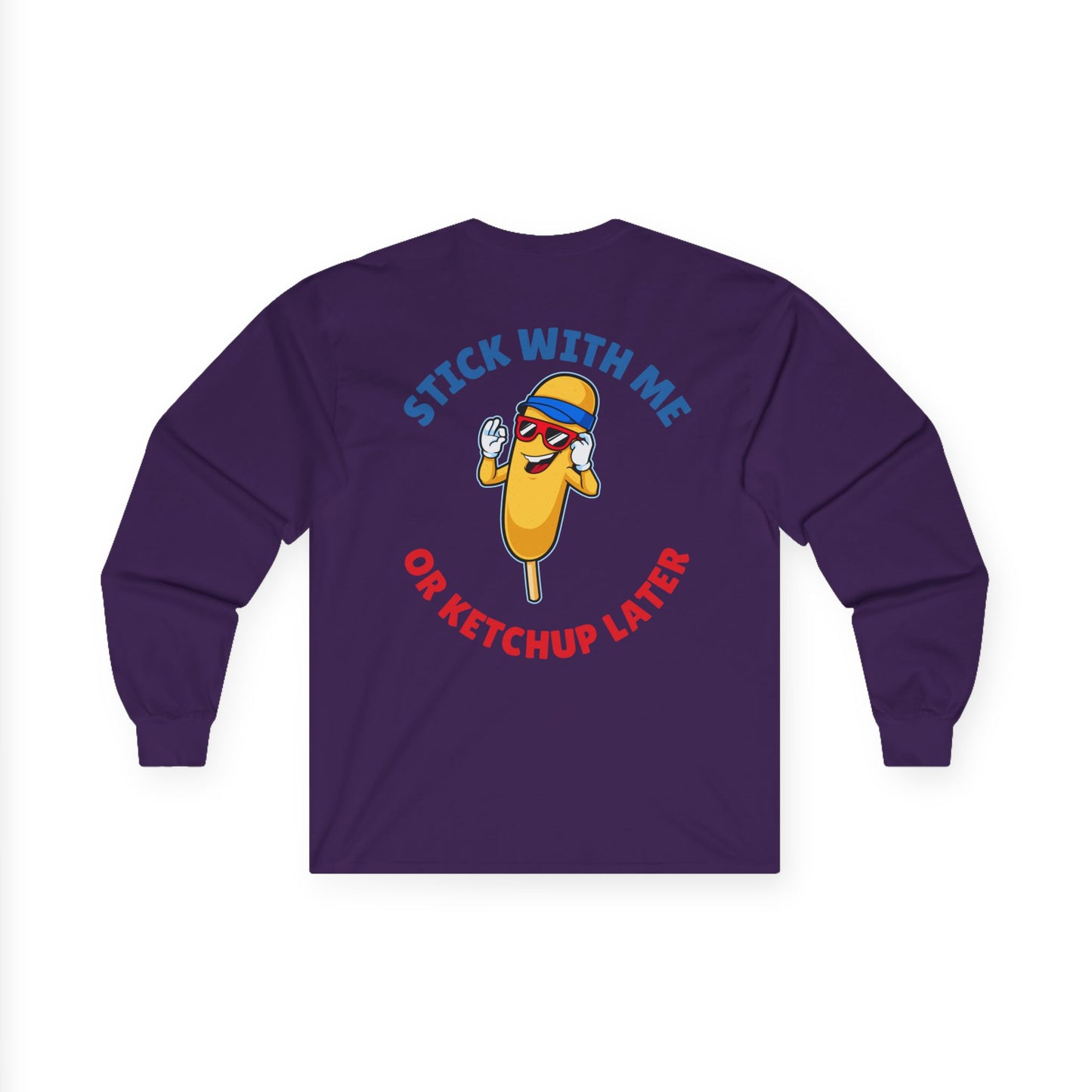 Corndog Season // Long Sleeve Tee - Fun Unisex Apparel for Food Lovers