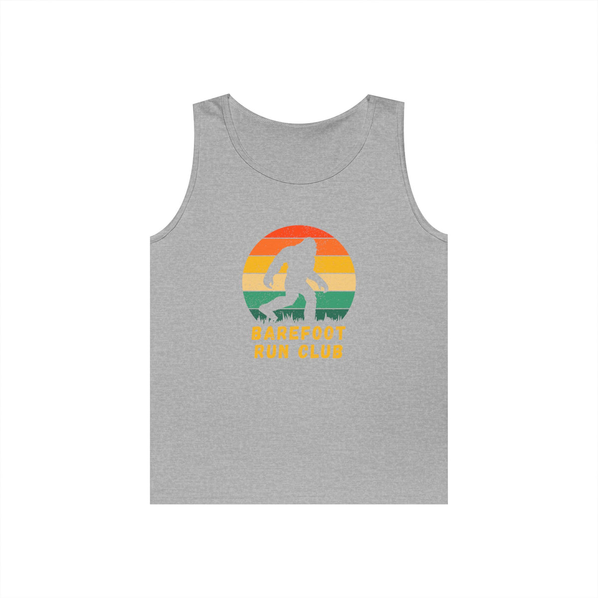 Barefoot Run Club Silhouette //  Unisex Heavy Cotton Tank Top