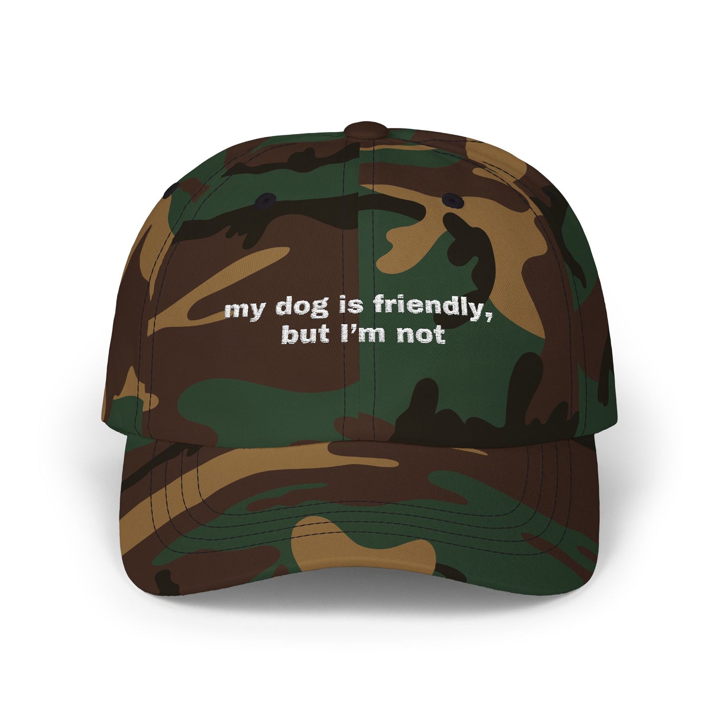 My dog is friendly, but I'm not // Classic Dad Cap