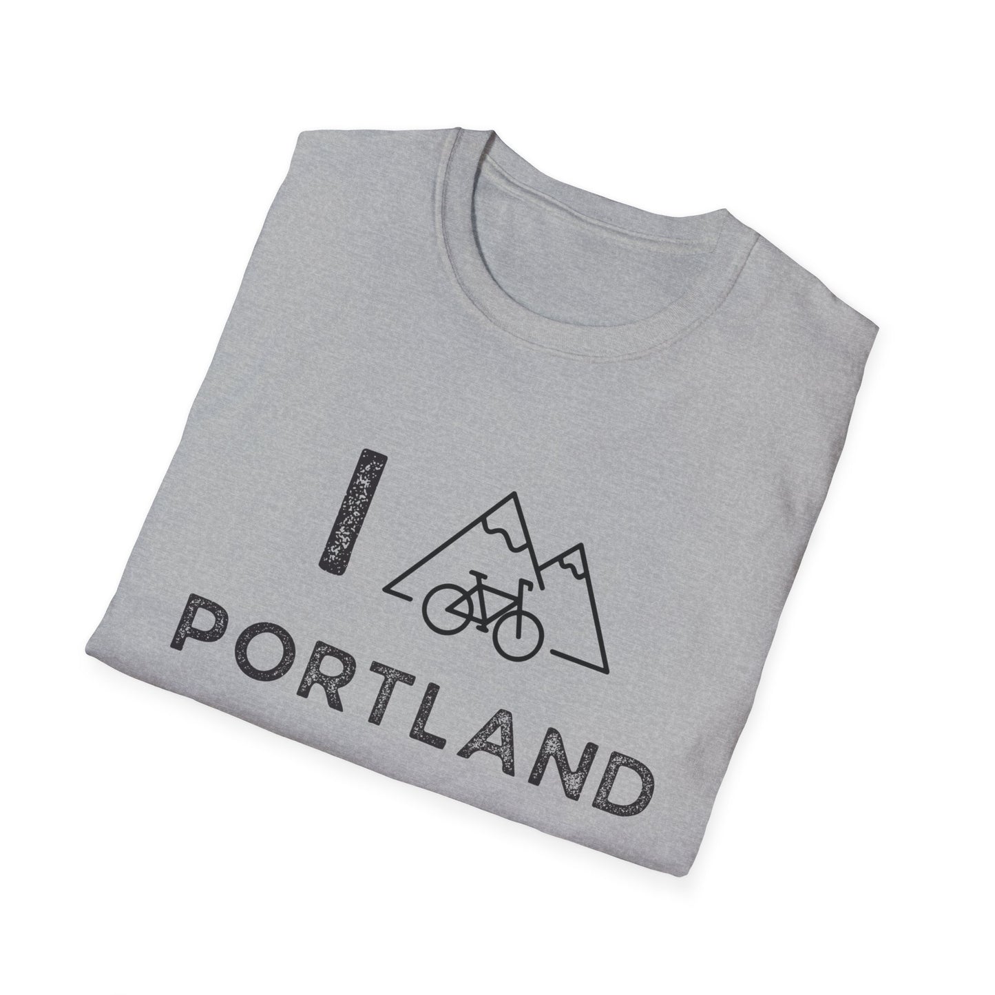 I (Mountain) Bike Portland // Unisex Softstyle T-Shirt