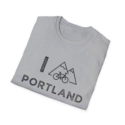 I (Mountain) Bike Portland // Unisex Softstyle T-Shirt