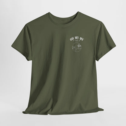 Oh My My Vintage Vinyl Graphic - Pocket Placement // Unisex Heavy Cotton Tee - Perfect for Music Lovers