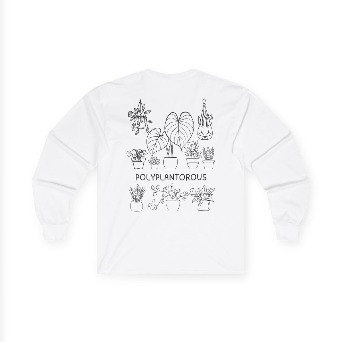 polyPLANTorous // Unisex Long Sleeve Tee - Botanical Design for Plant Lovers