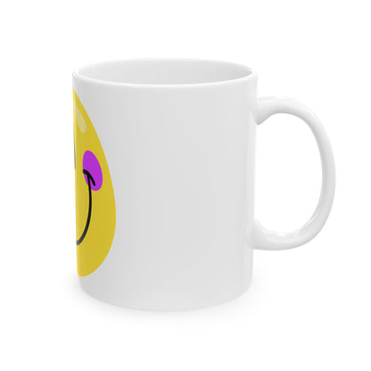 Crooked Smiley // Ceramic Mug, (11oz, 15oz)