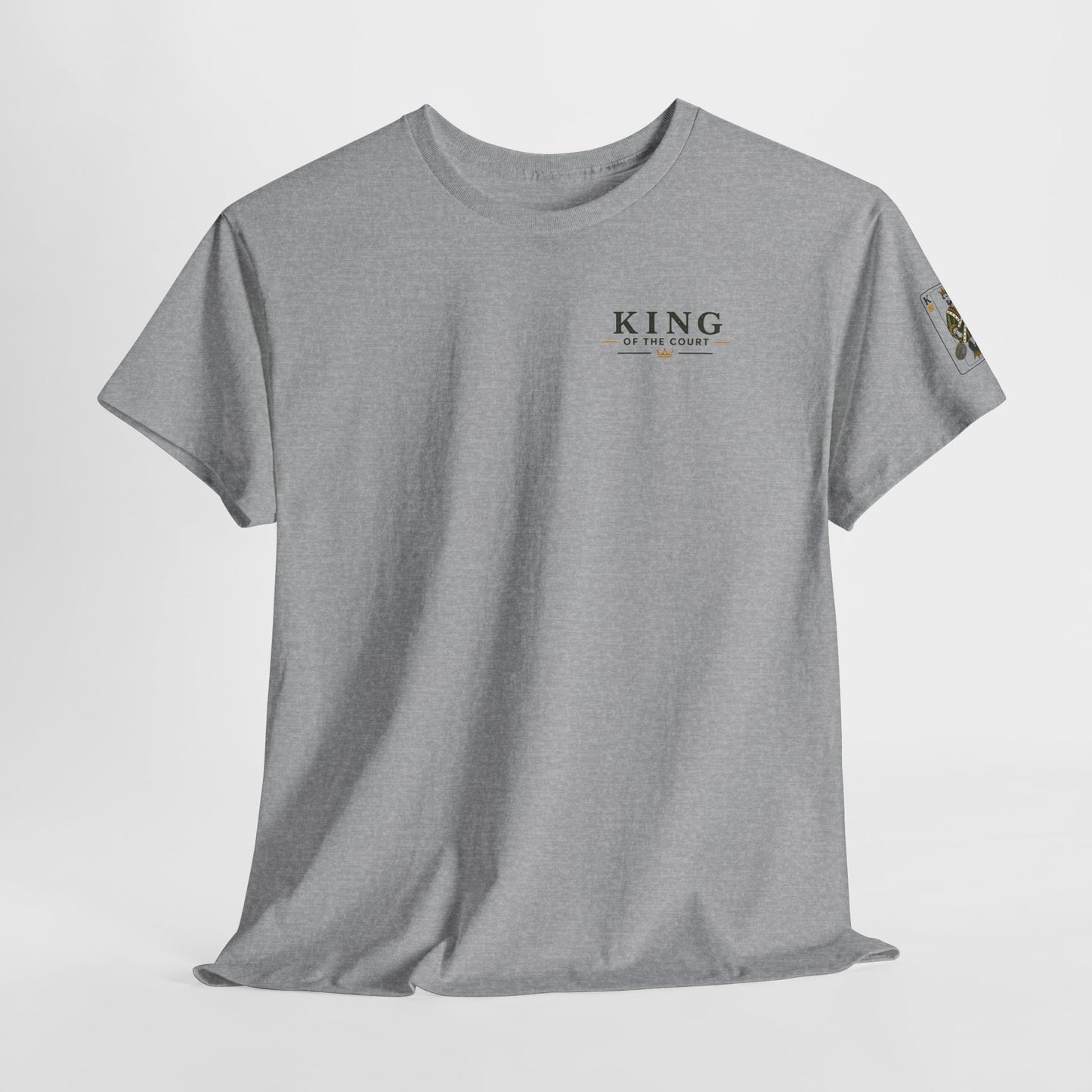 Tennis - King of the Court Card Tee — Sleeve Print Vintage Playing Card Graphic T-Shirt