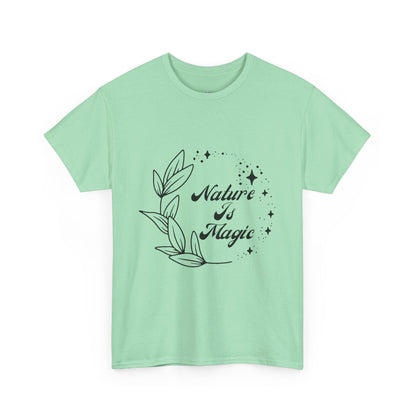 Nature is Magic // Unisex Heavy Cotton Tee - Nature-Themed Casual Wear