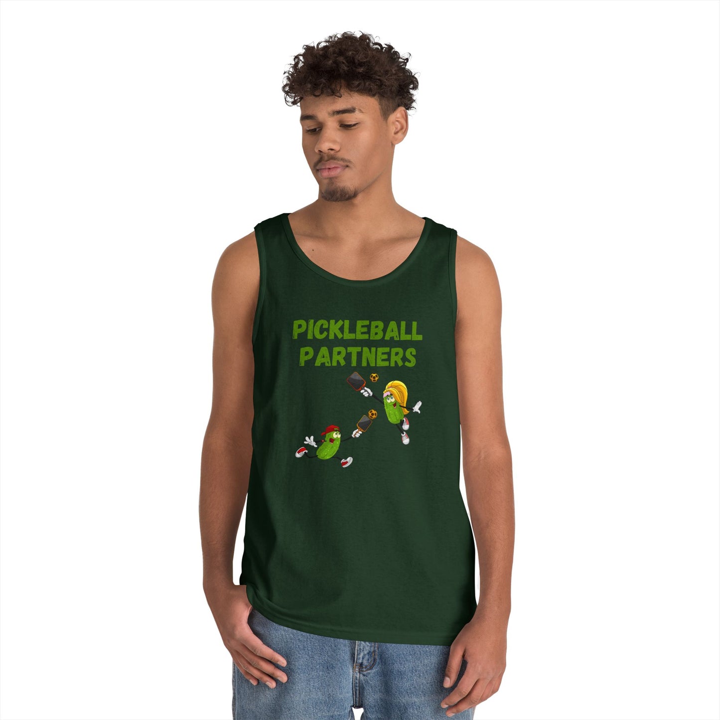 Pickleball Partners 2 // Unisex Heavy Cotton Tank Top
