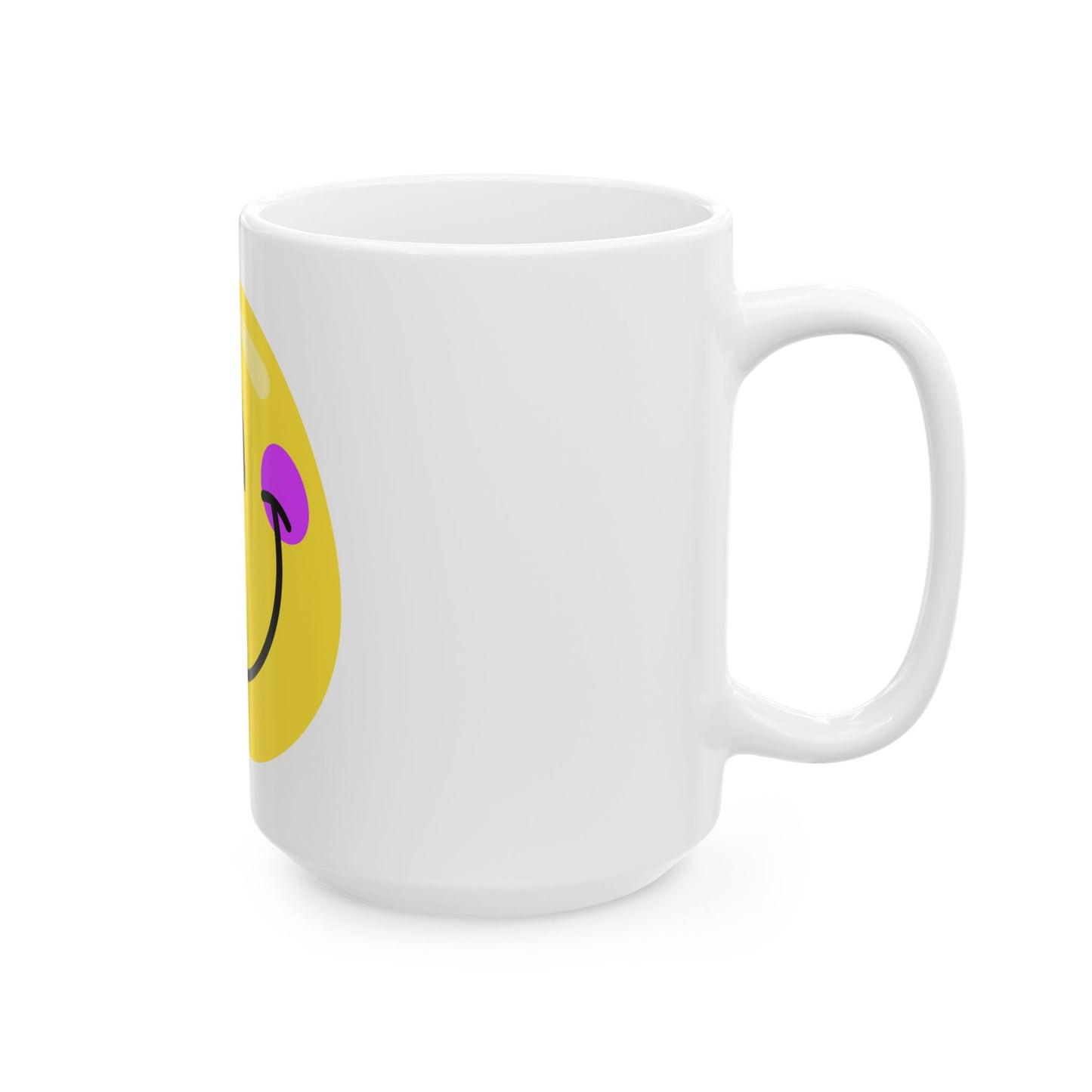 Crooked Smiley // Ceramic Mug, (11oz, 15oz)