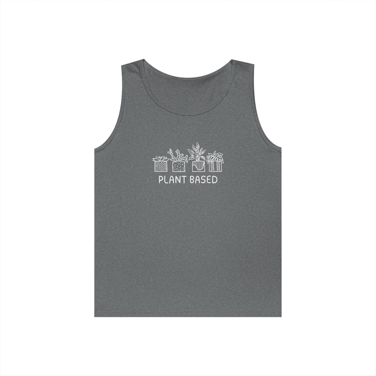 Plant Based // Unisex Heavy Cotton Tank Top - Perfect for Eco Lovers