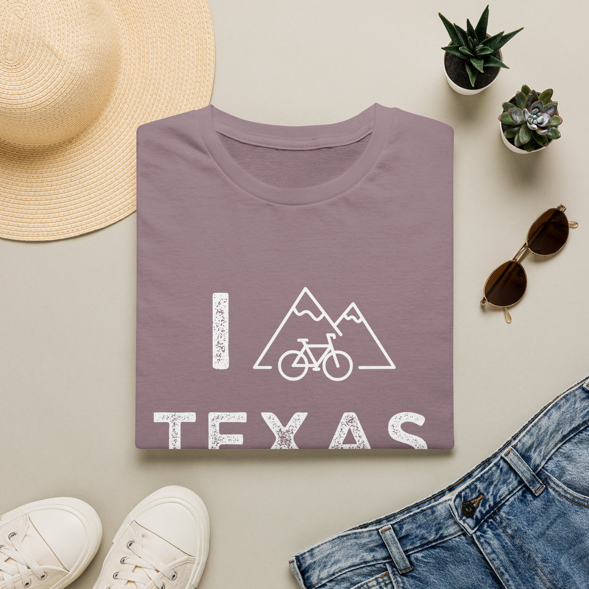 I (Mountain) Bike Texas // Unisex Softstyle T-Shirt