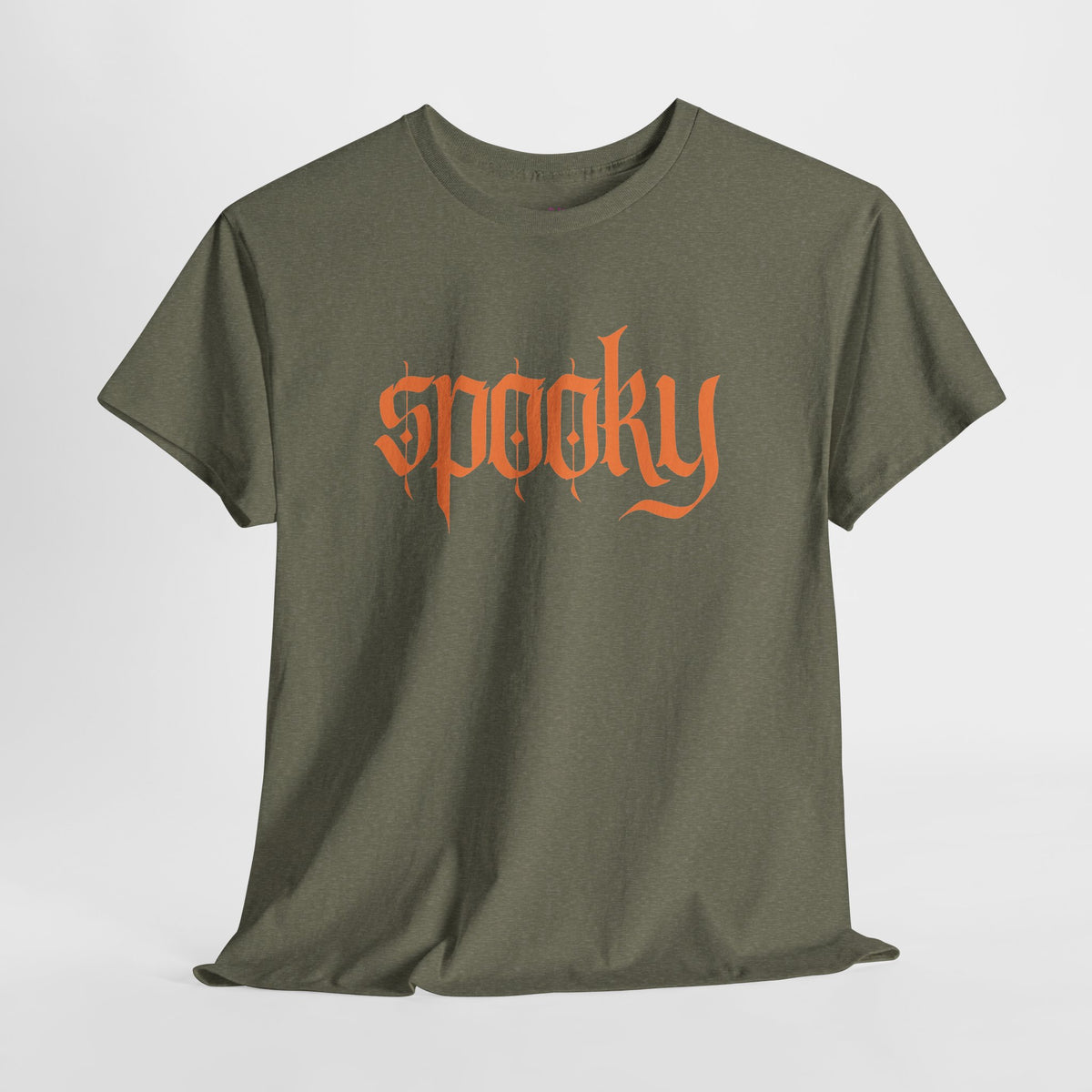 Spooky Unisex Heavy Cotton Tee, Halloween Shirt, Cute Fall T-Shirt, Casual Wear, Gift for Friends, Seasonal Apparel