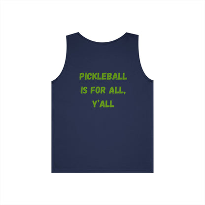 Pickleball is for All, Y'all // Unisex Heavy Cotton Tank Top