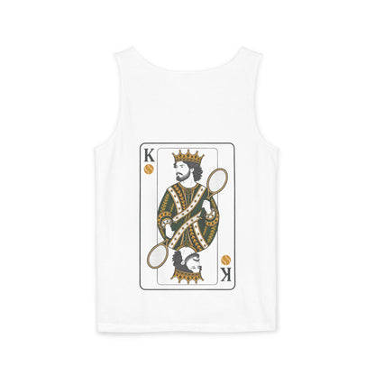 Tennis - King of the Court - Vintage Playing Card - Tank Top — Graphic Tank