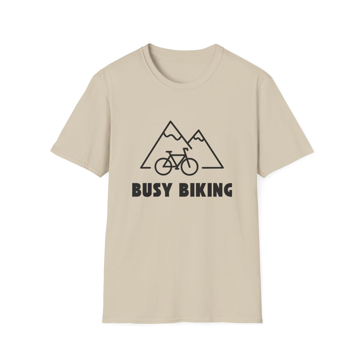 Busy (Mountain) Biking // Unisex Softstyle T-Shirt