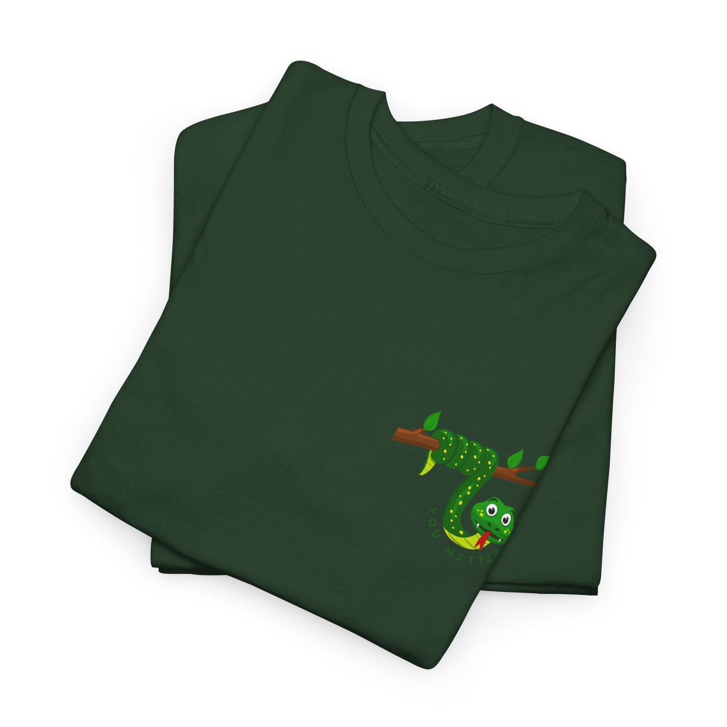 Keep Hanging On - Snake // Unisex Heavy Cotton Tee - Positive Message T-Shirt