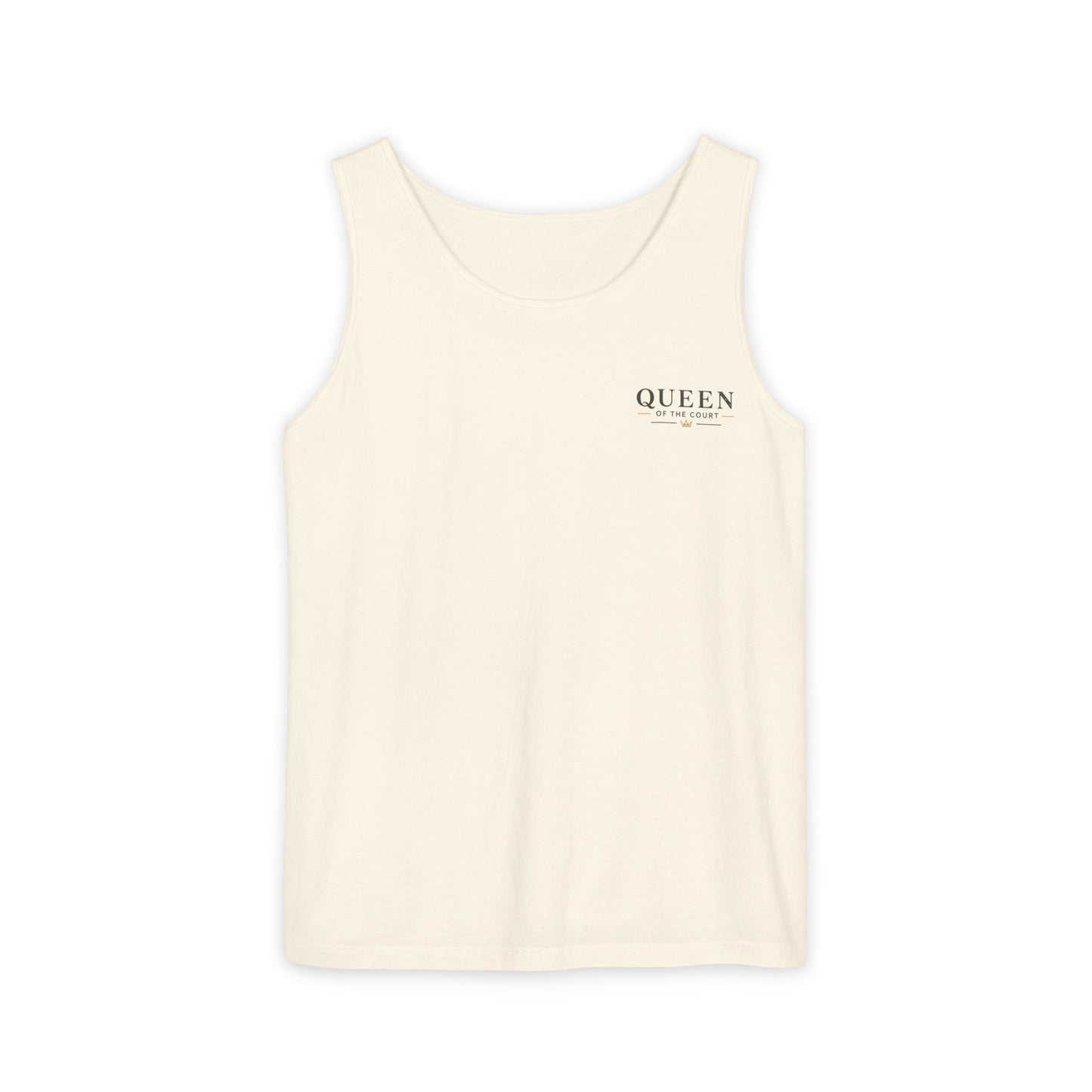Tennis- Queen of the Court - Vintage Playing Card - Tank Top — Graphic Tank